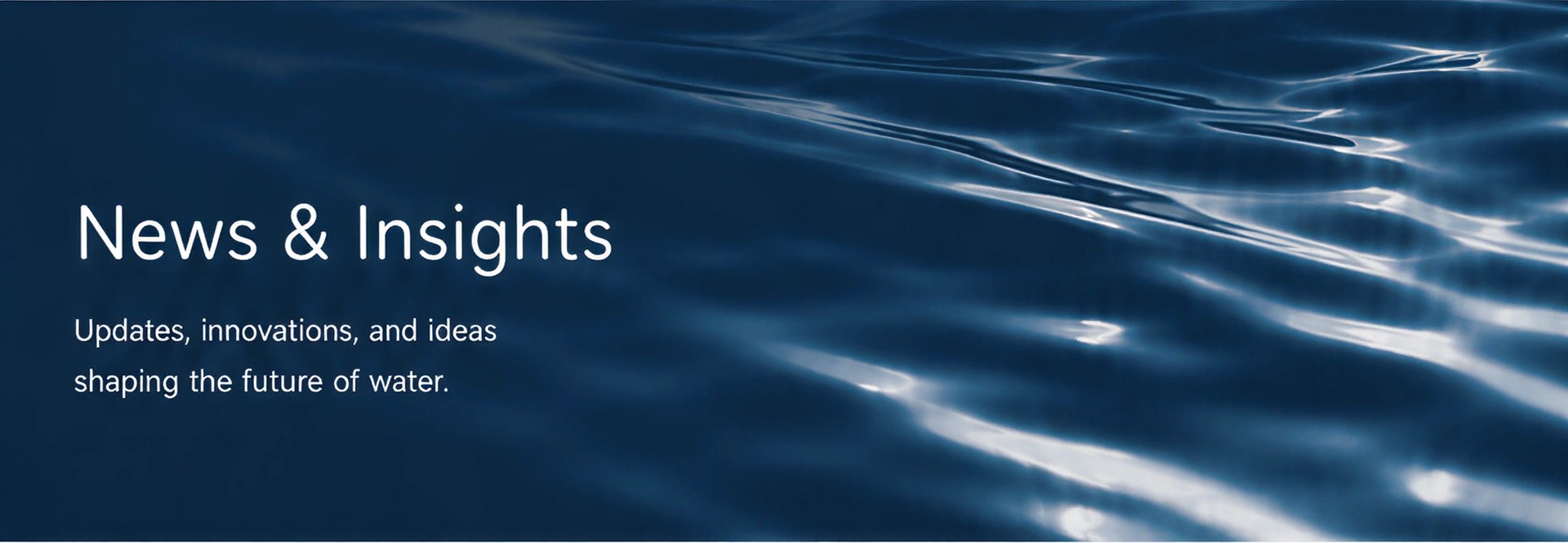 Water surface representing MARONV news and insights