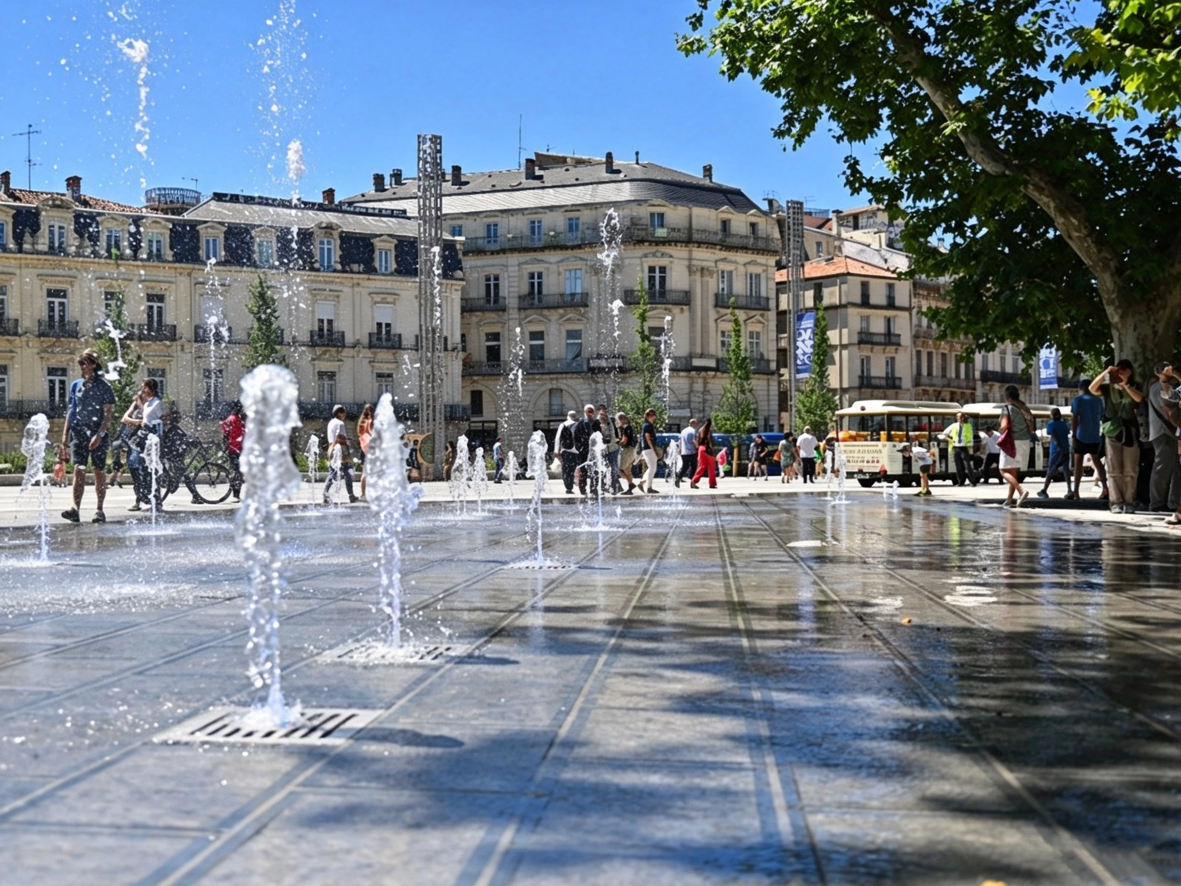 French Municipal Renewal Dry Fountain detail 2