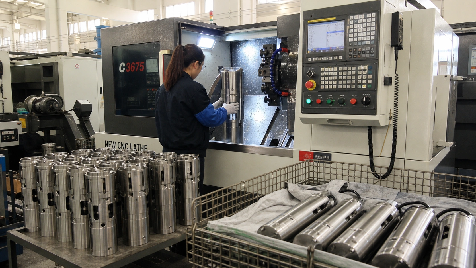 Factory production workers