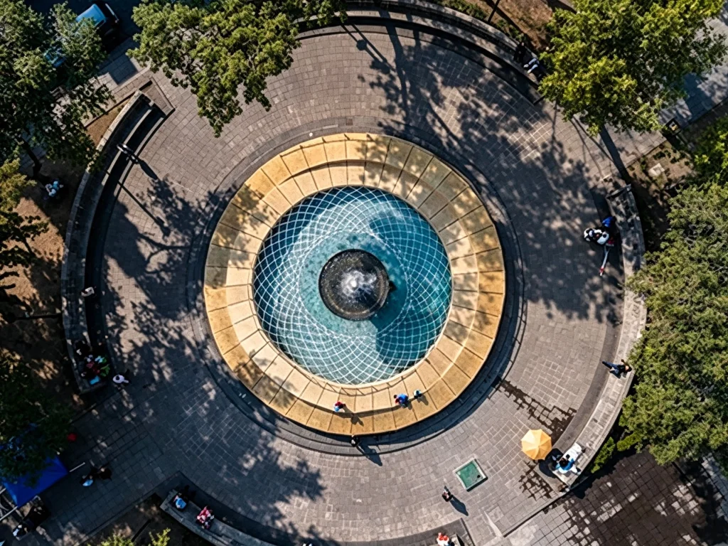 Mexico splash fountain main view
