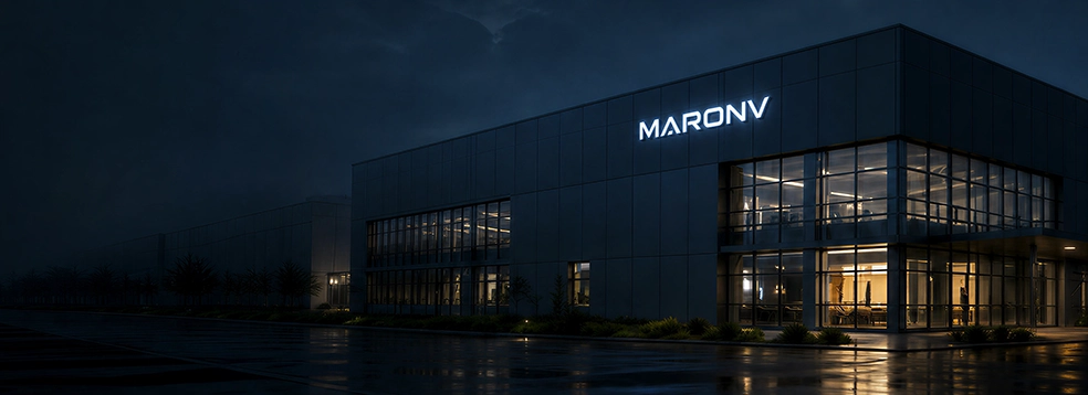 MARONV headquarters at night
